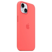 iPhone 15 Apple Silikonskal med MagSafe MT0V3ZM/A - Guava