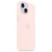 iPhone 15 Apple Silikonskal med MagSafe MT0U3ZM/A - Lyserosa