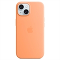 iPhone 15 Apple Silikonskal med MagSafe MT0W3ZM/A - Appelsinsorbet