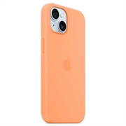 iPhone 15 Apple Silikonskal med MagSafe MT0W3ZM/A - Appelsinsorbet