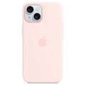 iPhone 15 Plus Apple Silikonskal med MagSafe MT143ZM/A - Lyserosa