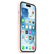iPhone 15 Plus Apple Silikonskal med MagSafe MT143ZM/A - Lyserosa