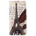 Sony Xperia 1 V Glam Series Lommebok-deksel - Eiffeltårnet
