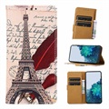 Glam-Serien Sony Xperia 1 IV Lommebok-deksel - Eiffeltårnet