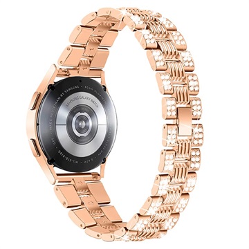 Samsung Galaxy Watch4/Watch4 Classic/Watch5/Watch6 Glam Rustfritt Stål Belte - Roségull