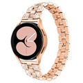 Samsung Galaxy Watch4/Watch4 Classic/Watch5/Watch6 Glam Rustfritt Stål Belte (Åpen Emballasje - Utmerket) - Roségull