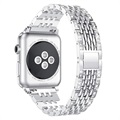 Apple Watch Series SE/6/5/4/3/2/1 Glam Klokkereim - 44mm, 42mm - Sølv