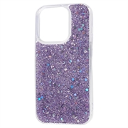 iPhone 15 Pro Max Glitter Flakes TPU-deksel