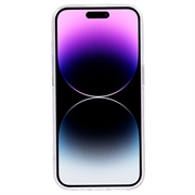 iPhone 15 Pro Glitter Flakes TPU-deksel - Rosa