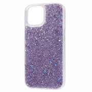 iPhone 15 Glitter Flakes TPU-deksel