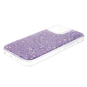 iPhone 15 Glitter Flakes TPU-deksel