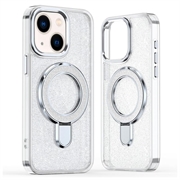 iPhone 15 Glitter Hybrid-deksel med kickstand - MagSafe-kompatibel