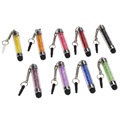 Glitter Mini Kapasitiv Stylus-penn med 3.5mm Plugg - 9 Stk.