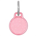 Glitter Powder Apple AirTag Deksel med Nøkkelring - Rosa