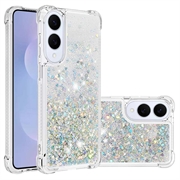 Samsung Galaxy S25 Edge Glitter Quicksand TPU-deksel