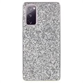 Glitter Series Samsung Galaxy S20 FE Hybrid-deksel - Sølv