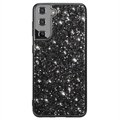 Samsung Galaxy S21 FE 5G Glitter Series Hybrid-deksel - Svart