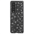 Glitter Series Samsung Galaxy Z Fold3 5G Hybrid-deksel - Svart
