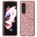 Glitter Series Samsung Galaxy Z Fold3 5G Hybrid-deksel - Roségull