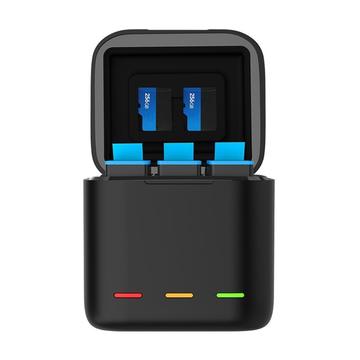 GoPro Hero 9 Telesin GP-BCG-901 3-felts batterilader med LED-lys