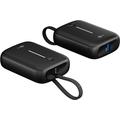 Goobay 10000mAh Powerbank med innebygd USB-C-kabel - 20W - Svart