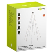 Goobay 280-LED juletrebelysning med ring - 8x2m - varm hvit