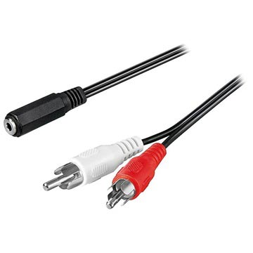 Goobay 3.5mm Hunn / 2x RCA Hann Lydkabel - 1.4m