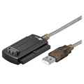 Goobay 3-i-1 USB 2.0 til SATA/IDE Link Adapter - Svart