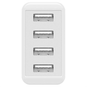 Goobay 30W 4x USB-A vegglader - hvit