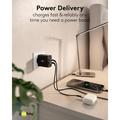 Goobay 45W USB-C PD GaN dobbel hurtiglader - svart