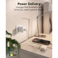 Goobay 45W USB-C PD GaN dobbel hurtiglader - hvit