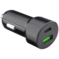 Goobay 48W Rask Billader med USB-C PD & USB-A QC3.0 - Svart