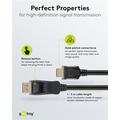 Goobay 4K DisplayPort-til-HDMI-kabel for projektor, TV, PC - 2m - svart