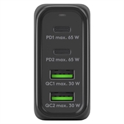 Goobay 68W PD GaN hurtiglader med flere porter - svart