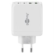Goobay 68W PD GaN hurtiglader med flere porter - hvit