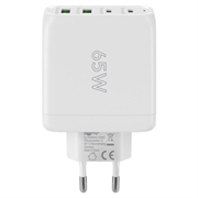 Goobay 68W PD GaN hurtiglader med flere porter - hvit