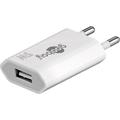Goobay Compact USB-A-vegglader - 5W - hvit
