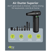 Goobay trådløs luftstøvsuger Superior - 130000rpm, 180W - svart