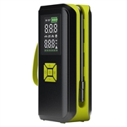 Goobay batteridrevet kompressor med powerbank-funksjon og LED-lys - 150PSI/82W