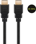 Goobay HDMI 1.4 Kabel med Ethernet - Gullbelagt - 0.5m