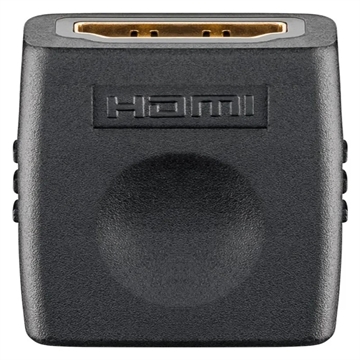 Goobay HDMI 2.0 Adapter - Gullbelagt - Svart