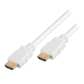 Goobay High Speed HDMI-kabel med Ethernet - 0.5m - Hvit