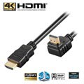 Goobay High Speed HDMI-kabel med Ethernet - 90° Vinkel - 1m