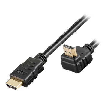 Goobay High Speed HDMI-kabel med Ethernet - 90° Vinkel