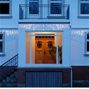 Goobay Icicle Lyslenke med timer - 400 lysdioder - varm hvit