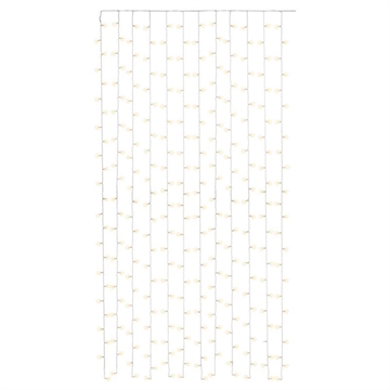 Goobay LED-lysgardin med tidtaker - 300 lysdioder - varm hvit