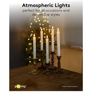 Goobay LED ekte vokslys med fjernkontroll - 5 stk. - Hvit