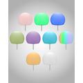 Goobay LED-solcelledrevne dekorative RGBW-lyskuler - størrelse M - 2 stk.