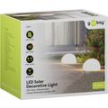 Goobay LED-solcelledrevet RGBW-dekorasjonslampe i steinform - størrelse M - 2 stk.