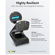 Goobay LED solcellevegglampe med bevegelsessensor - 4W